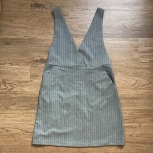 H&M Pinstripe Pinafore Dress